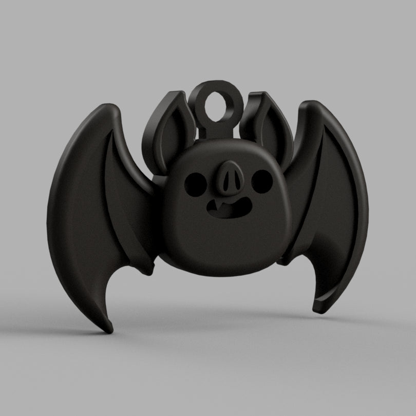 Bat keyring black